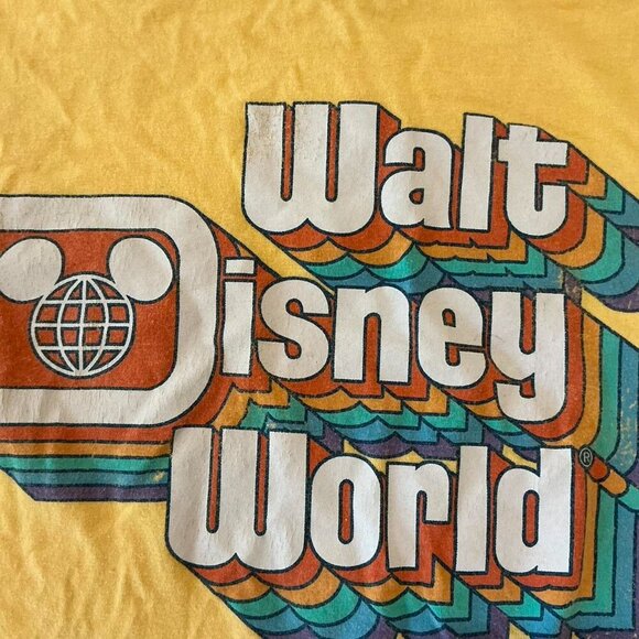 Disney World yellow vintage inspired T-shirt size Medium - Picture 2 of 3